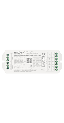 LED controller 5 in 1 - voor enkele kleur / dubbel wit / RGB / RGBW / RGB+CCTLED strips 12-24-48v - (Zigbee 3.0 + 2.4G) - PZ5
