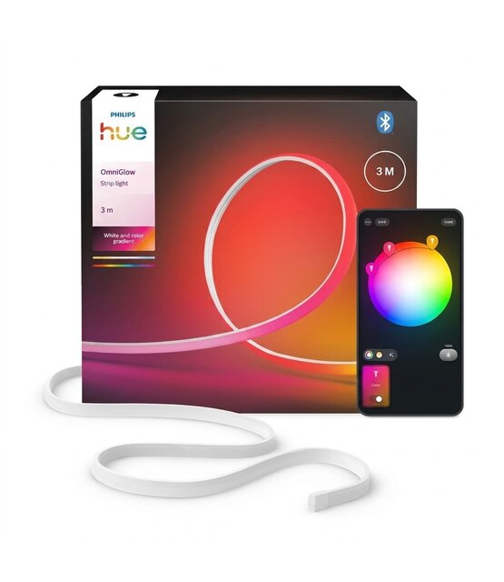 Philips Hue OmniGlow RGBW LED strip 40W 2700LM 230v IP20 - 3 meter