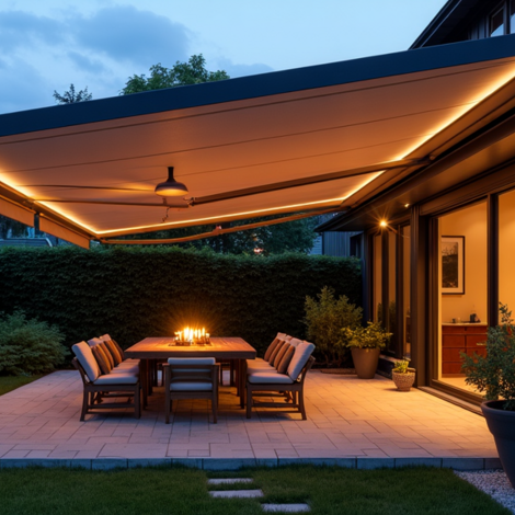 LED strips voor een zonnescherm