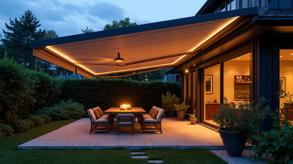 LED strips voor een zonnescherm
