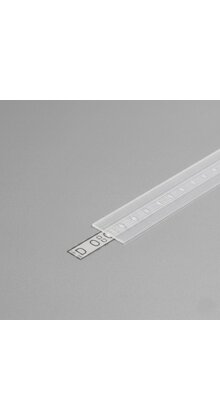 2 meter Losse LED profiel klikafdekking - Helder / transparant - 09ALU, 09WIT, 09ZWART,C12ALU, C12WIT, C12ZWART, C12 DUO