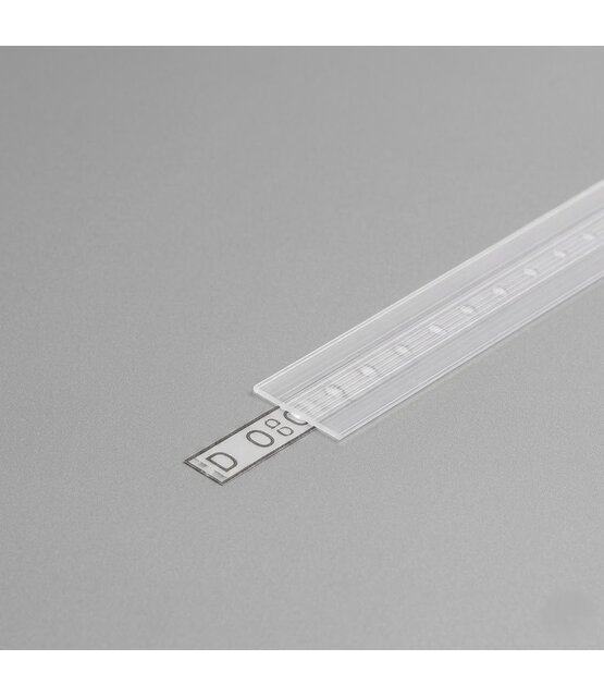 2 meter Losse LED profiel klikafdekking - Helder / transparant - 09ALU, 09WIT, 09ZWART,C12ALU, C12WIT, C12ZWART, C12 DUO