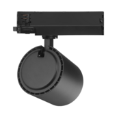 3-fase rail spot - ZWART - instelbaar - 10W/20W/30W 38° - JASMIN - 2700/3000/4000K
