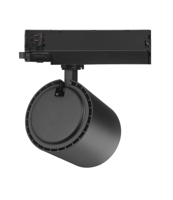 3-fase rail spot - ZWART - instelbaar - 10W/20W/30W 38° - JASMIN - 2700/3000/4000K