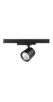 3-fase rail spot - ZWART - instelbaar - 10W/20W/30W 38° - JASMIN - 2700/3000/4000K