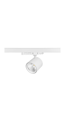 3-fase rail spot - WIT -  instelbaar - 10W/20W/30W 38° - JASMIN - 2700/3000/4000K