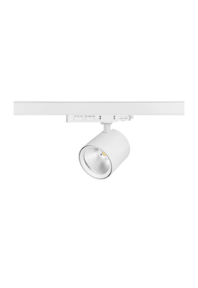 3-fase rail spot - WIT -  instelbaar - 10W/20W/30W 38° - JASMIN - 2700/3000/4000K