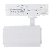 3-fase rail spot - WIT -  instelbaar - 10W/20W/30W 38° - ROSA - 2700/3000/4000K