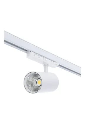 3-fase rail spot - WIT -  instelbaar - 10W/20W/30W 38° - ROSA - 2700/3000/4000K