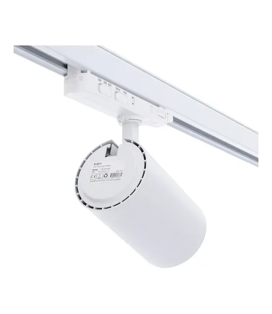 3-fase rail spot voor SLAGER - BAKKER - VISWINKEL - WIT -  instelbaar - 10W/20W/30W 38° - ROSA RETAIL FOOD - 2700/3000/4000K
