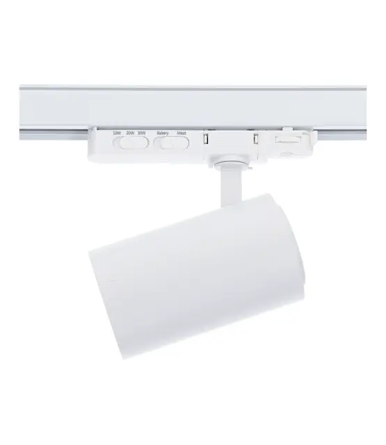 3-fase rail spot voor SLAGER - BAKKER - VISWINKEL - WIT -  instelbaar - 10W/20W/30W 38° - ROSA RETAIL FOOD - 2700/3000/4000K