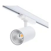 3-fase rail spot voor SLAGER - BAKKER - VISWINKEL - WIT -  instelbaar - 10W/20W/30W 38° - ROSA RETAIL FOOD - 2700/3000/4000K