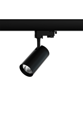 3-fase rail spot - ZWART - 20W 38° - ELA retail - 4000K