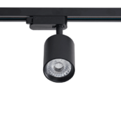 Dimbare 3-fase rail spot - ZWART - 10W 55° - PANDO