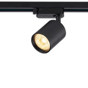 Dimbare 3-fase rail spot - ZWART - 10W 55° - PANDO