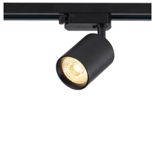 Dimbare 3-fase rail spot - ZWART - 10W 55° - PANDO