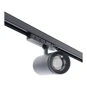Dimbare en graden instelbare 3-fase rail spot - ZWART - 20/25/30 Watt 15° 55° - ZOOMABLE - 2700/3000/4000K