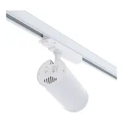 Dimbare en graden instelbare 3-fase rail spot - WIT - 20/25/30 Watt 15° 55° - ZOOMABLE - 2700/3000/4000K