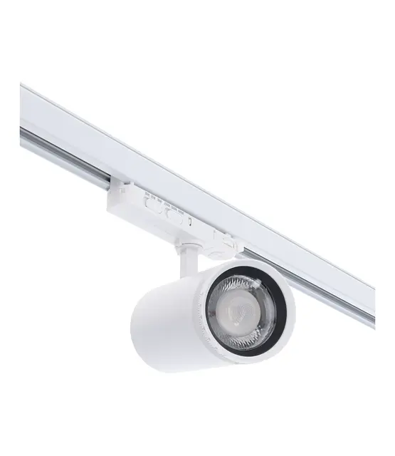 Dimbare en graden instelbare 3-fase rail spot - WIT - 20/25/30 Watt 15° 55° - ZOOMABLE - 2700/3000/4000K