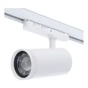 Dimbare en graden instelbare 3-fase rail spot - WIT - 20/25/30 Watt 15° 55° - ZOOMABLE - 2700/3000/4000K