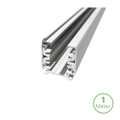 3-fase track rail - 1 meter - wit