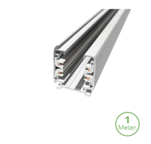 3-fase track rail - 1 meter - wit