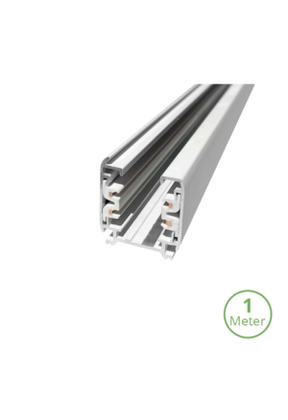 3-fase track rail - 1 meter - wit