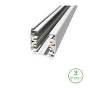 3-fase track rail - 3 meter - wit