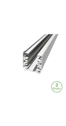 3-fase track rail - 2 meter - wit