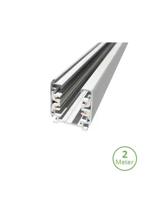 3-fase track rail - 2 meter - wit