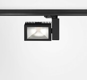 3-fase rail wallwasher spot - ZWART - 32W 70° - VELA
