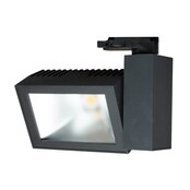3-fase rail wallwasher spot - ZWART - 32W 70° - VELA