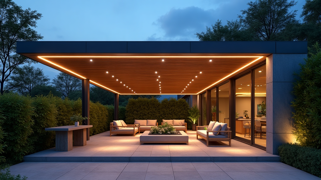 LED strips terrasoverkapping