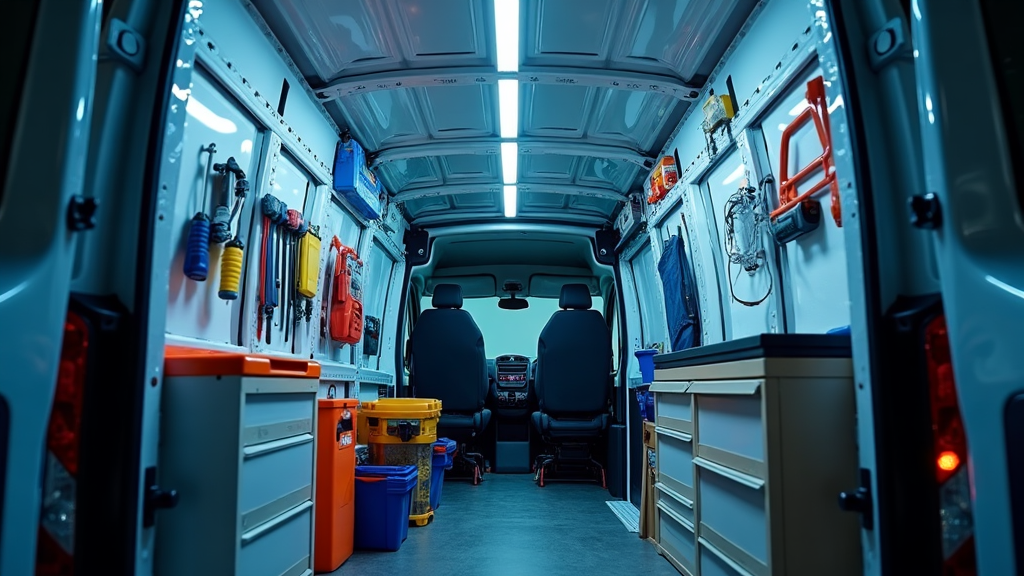 Hoe worden de LED strips en LED profielen in mijn werkbus bevestigd