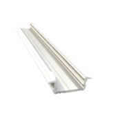 Wit LED inbouw profiel 2 meter met opaal klikafdekking 16 mm x 6,10 mm 08.2WIT