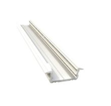 Wit LED inbouw profiel 2 meter met opaal klikafdekking 16 mm x 6,10 mm 08.2WIT