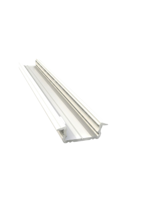 Wit LED inbouw profiel 2 meter met opaal klikafdekking 16 mm x 6,10 mm 08.2WIT