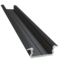 LED profielen Luksus Zwart LED inbouw profiel 2 meter met opaal klikafdekking 16 mm x 6,10 mm 08.2ZWART