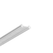 Buigbaar Twisted LED profiel met dubbele opaal klikafdekking 2 meter - F12ALU 360 DUO - 20 mm