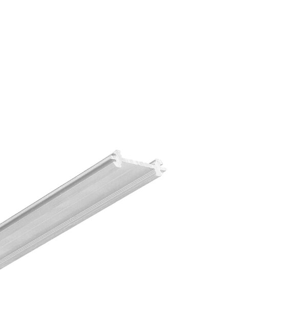 Buigbaar Twisted LED profiel met dubbele opaal klikafdekking 2 meter - F12ALU 360 DUO - 20 mm