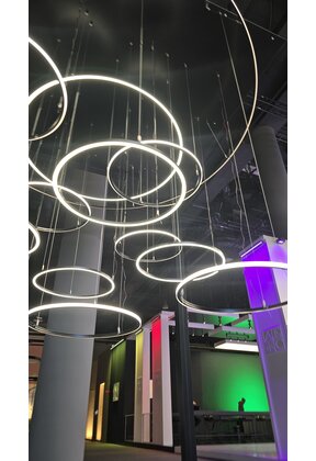 Buigbaar Twisted LED profiel met dubbele opaal klikafdekking 2 meter - F12ALU 360 DUO - 20 mm