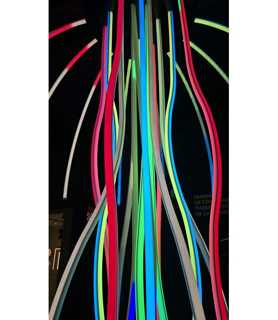 Buigbaar Twisted LED profiel met dubbele opaal klikafdekking 2 meter - F12ALU 360 DUO - 20 mm