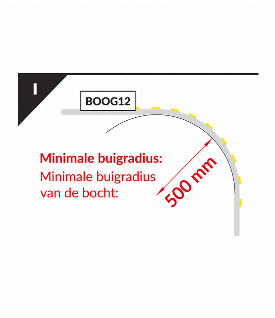 Buigbaar LED profiel met opaal klikafdekking 2 meter - F12ALU - 20 mm x 3,3 mm + afdekking keuze