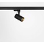 Powergear LED trackrail 1 fase LED METEORA-S Track Spot RGBCCT 2700K/3000K - gouden binnenring