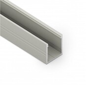 AANBIEDING LED profiel 2 meter met opaal klikafdekking 18,8 mm x 18,6 mm - 20ALU RAUW ALUMINIUM