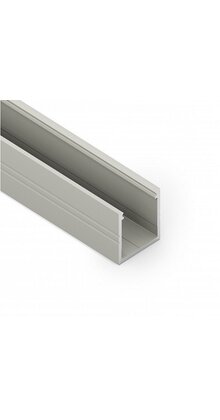 AANBIEDING LED profiel 2 meter met opaal klikafdekking 18,8 mm x 18,6 mm - 20ALU RAUW ALUMINIUM