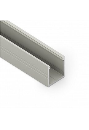 AANBIEDING LED profiel 2 meter met opaal klikafdekking 18,8 mm x 18,6 mm - 20ALU RAUW ALUMINIUM