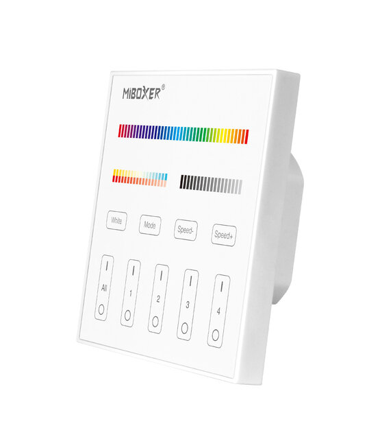 LED 4 zone wanddimmer (RGB+CCT) T4