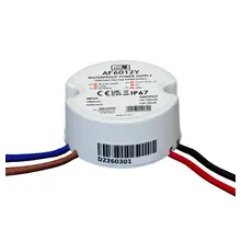 Wandcontactdoos Mini LED voeding 60 watt 12 volt 5 Ampère – IP67 waterdicht – AF6012Y