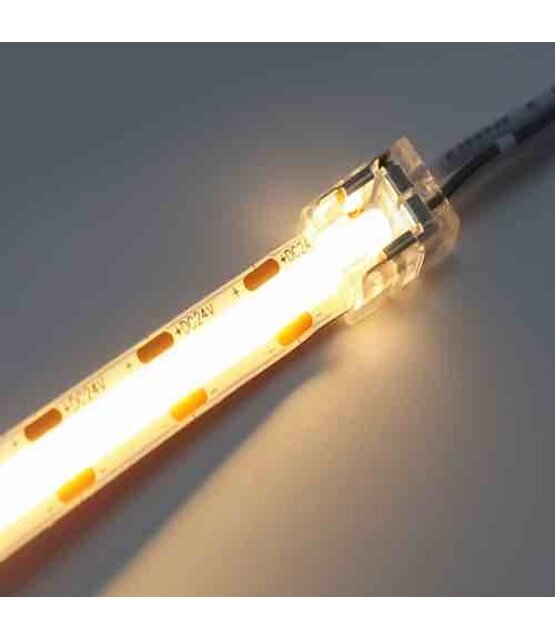 COB LED strip connector 1 zijdig - soldeervrij - klik connector - 10mm COB - ip20